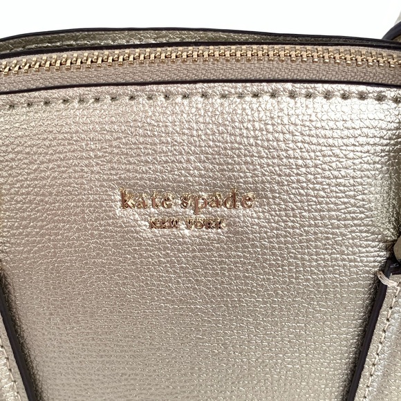 Kate Spade Sylvia Large Dome Satchel in Pale Gold - Picture 11 of 12